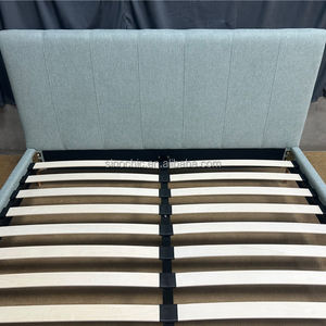 Cama Moderna Tapizada con Base de Plataforma Tamaño <span class=keywords><strong>Queen</strong></span>, Cabecera Acolchada y Fácil Montaje - Product Image 3
