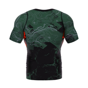 เสื้อรัดรูปสำหรับผู้ชายแบบพิเศษ ผลิตตามสั่ง (OEM) ผ้าโพลีเอสเตอร์น้ำหนักเบา ระบายอากาศได้ดี แห้งเร็ว เหมาะสำหรับกีฬาทางน้ำและการฝึกซ้อม - Product Image 2