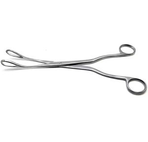 Pinces à éponges manuelles droites réutilisables en acier inoxydable, instrument chirurgical - Product Image 4