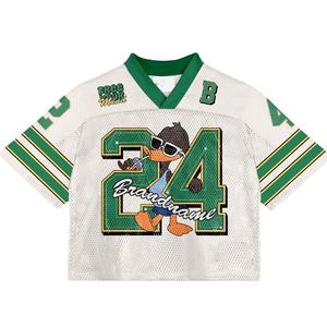 เสื้อฟุตบอลกีฬาลายกราฟิกย้อนยุคสำหรับผู้ชายผู้หญิงเด็กเสื้อกีฬาแบบย้อนยุคออกแบบได้ตามต้องการ - Product Image 2