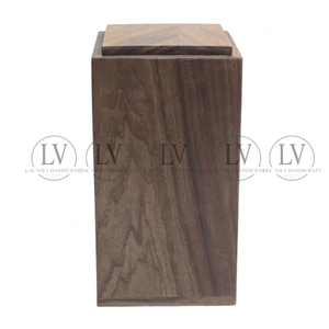Urne funéraire en bois de frêne de qualité supérieure pour cendres d'adultes, urnes de crémation artisanales pour hommes ou femmes, fabriquées au Vietnam - Product Image 2