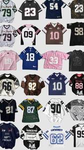 เสื้อเบสบอลครอปทรงโอเวอร์ไซส์ คอวี แขนสั้น สไตล์ Y2K สำหรับผู้หญิง ผลิตจากวัสดุรักษ์โลก เหมาะสำหรับงานพิมพ์ลายแบบซับลิเมชั่น - Product Image 5