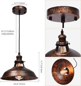 Lámpara Colgante de Metal de Alta Calidad de Fabricante OEM, Elegante Lámpara de Techo para Comedor, Cocina y Interiores de Cafetería - Product Image 2