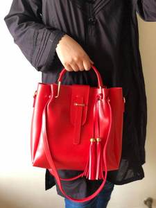 Elegantes bolsos de cuero genuino OEM, juego 3 en 1, bolso tote para mujer con billetera/monedero y bolsos cruzados, bolso de hombro de 3 piezas para damas - Product Image 2