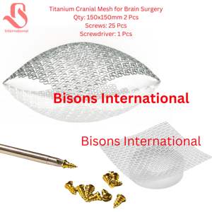 Implante de Malla Craneal de Titanio de Grado Médico al por Mayor BISONS |   Placas, tornillos y destornilladores para cirugía cerebral - Product Image 1