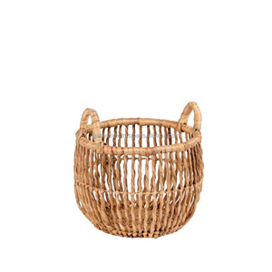 ตะกร้าเก็บของอเนกประสงค์จากผักตบชวา ยี่ห้อ Galaximex เป็นมิตรกับสิ่งแวดล้อม พร้อมฝาปิดลายสวยงาม |   ชุดเก็บของเล่นผ้าห่มแบบขายส่ง-สีธรรมชาติ - Product Image 4