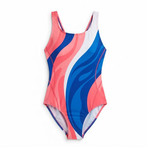Traje de Baño de Una Pieza de Diseño para Mujer, Traje de Natación con Estampado Personalizado, Tejido Atlético de Secado Rápido, Ropa Deportiva para Playa, Piscina y Entrenamiento - Product Image 1