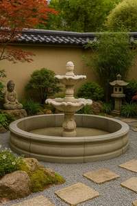 Fuente de mármol natural para uso exterior en hogares, jardines y hoteles - Product Image 3