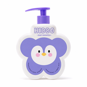 Bouteille de shampooing pour bébé en plastique HDPE en forme de fleur, 200 ml, 300 ml, blanche, avec bouchon pompe, pour les soins des bébés, fabricant d'usine au Vietnam - Product Image 1