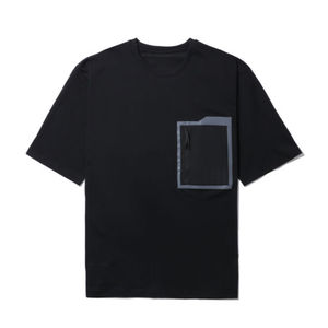 T-shirts surdimensionnés pour hommes de haute qualité, personnalisables, respirants et unis, pour hommes. - Product Image 3