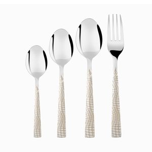 Juego de cuchara y tenedor premium para mesa de comedor, regalo de boda, juego de cubiertos de lujo, juego de cubiertos dorados de estilo real, decoración de mesa. - Product Image 6