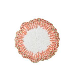 แผ่นรองจานปักลูกปัดลายดอกไม้สไตล์วินเทจ - Product Image 5