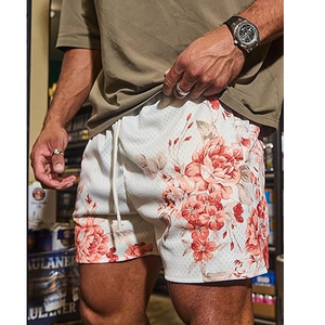Summer Short Gym Sports Jogging Workout Athletic Running Fitness Track Jogger Worsted Shorts <b>Laser</b> Etching Skull Men Shorts - Product Image 4