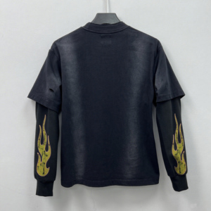 Camiseta de Manga Larga para Hombre, Estilo Waffle, 320 g/m², Lavado Ácido, Corte Cuadrado, 100% Algodón Premium, Doble Capa Térmica - Product Image 4