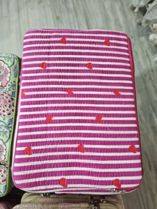 Handmade Printed Cotton <b>Laptop</b> Sleeve 14 Inch Durable Quilted Protective Fabric <b>Laptop</b> Cover Wholesale Supplier Export OEM B2B - Product Image 4