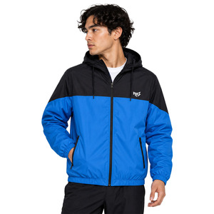 Chaqueta cortavientos con capucha de ajuste holgado para hombre, fabricante de chaquetas ligeras, impermeables, con cremallera, ropa exterior, OEM, marca privada, al por mayor - Product Image 1