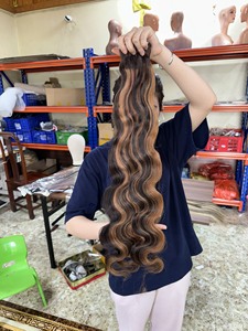 Precio 8 - 40 pulgadas mezcla de colores cuerpo ondulado humano sin procesar Paquete de cabello virgen cutícula alineada cabello Remy crudo para mujeres negras - Product Image 3