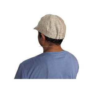 Eco Craft Handcrafted Eco-friendly Men's <b>Flat</b> Cap Newsboy <b>Hat</b> Breathable Spring Summer Casual Party Beach Handmade Ivy <b>Hat</b> - Product Image 2