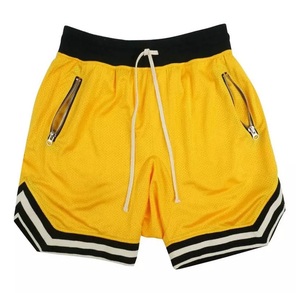 Pantalones Cortos Deportivos de Malla Vintage de Alta Calidad para Hombre, de Secado Rápido, con Bolsillos con Cremallera, Estilo Urbano, 2026 - Product Image 2
