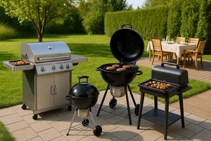 Parrilla de Carbón para Exteriores, Origen Vietnam, Hierro y Acero con Recubrimiento en Polvo, Estilo Moderno, Portátil, 1 Juego por Caja - Product Image 5