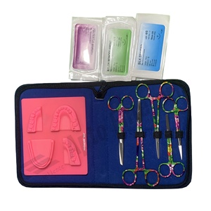 Kit de Práctica de Sutura de Heridas con Instrumentos Quirúrgicos, Equipo de Laboratorio Premium, Kit de Sutura Médica Profesional - Product Image 1