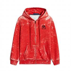 Gym Active Men's <b>Tie</b>-<b>Dye</b> Acid Wash Hooded Sweatshirt Regular Fit Cotton French Terry Casual Autumn Wear Pocket Design <b>Hoodie</b> - Product Image 3