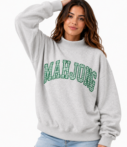 Sudadera de cuello alto para mujer, personalizada con bordado, de algodón transpirable, forro polar, estilo oversize, con logo frontal, ecológica, para invierno. - Product Image 1
