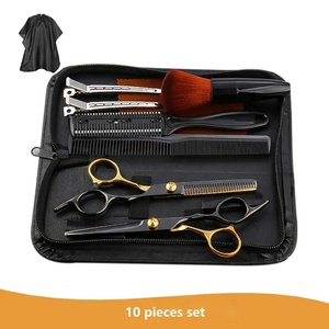 Ciseaux de coiffure, ciseaux à effiler, peigne rasoir, ensemble d'outils professionnels en acier inoxydable pour salon de coiffure - Product Image 5