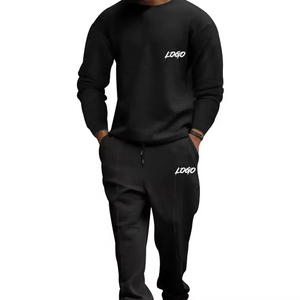 Wholesale Men OEM Custom Cotton Winter Streetwear Tracksuits For Men Plus Size Breathable Sweat <b>Suits</b> Set High Quality Durable - Product Image 4
