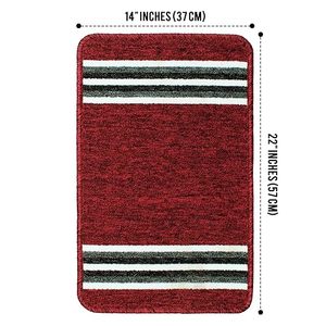 Tapis de bain en microfibre personnalisé de haute qualité, design original, antidérapant, 40x60cm, absorbant l'eau, fabriqué à la machine pour la cuisine - Product Image 4