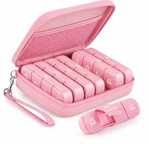 Organisateur de médicaments pour maison de retraite, 7 jours, 28 compartiments, boîte à pilules quotidienne amovible pour les soins aux personnes âgées - Product Image 3