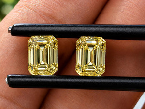 Diamante Suelto Cultivado en Laboratorio con Certificación IGI, Corte Esmeralda, Color Amarillo Fantasía, CVD, VVS VS, Corte Excelente para Joyería Fina - Product Image 5