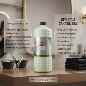 Crème oxydante pour cheveux fabriquée au Vietnam, sans irritation, bon parfum, en sachet - Product Image 1