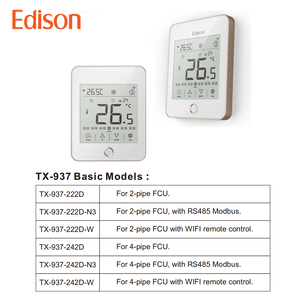 Regulador de temperatura de aire acondicionado portátil para el hogar 2025, termostato de refrigeración inteligente, <span class=keywords><strong>Control</strong></span> de ventilador, PVC Flexible, HVAC, escuela, Hospital - Product Image 6