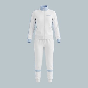 Ensemble de survêtement rose pour femme, fermeture éclair intégrale, col montant, pantalon de jogging sportif avec poches latérales, polyester respirant, vêtements d'automne - Product Image 3