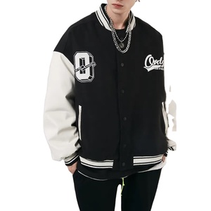 Chaquetas Varsity de Béisbol de Lana Unisex Personalizadas, de Alta Calidad, con Cuello Alto, Bordado Personalizado, Servicio OEM - Product Image 1