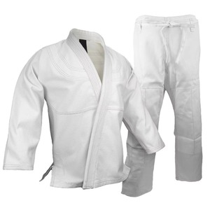 New Style Martial Arts Uniform Karate Hot Selling Custom Logo Breathable <b>Polyester</b>/Cotton Unisex Adult Karate Suit - Product Image 3