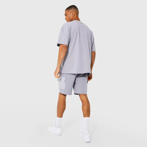 Conjunto de Camiseta y Pantalones Cortos de Algodón para Hombre, Estilo Simple y Único, con Cordón Ajustable, Colección Casual, Hecho en Pakistán - Product Image 5