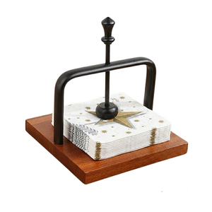 Nordic Style <b>Black</b> Iron Wire Napkin Holder Metal Vertical <b>Paper</b> <b>Tissue</b> Stand for Hotel Home Decoration Restaurant Decor For Gift - Product Image 6