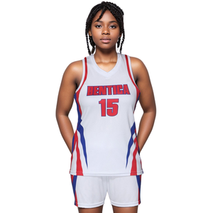 Uniforme de Baloncesto Personalizado para Mujer con Sublimación OEM, Nombre/Número del Equipo Personalizado, Ropa Deportiva Personalizada para Equipos - Product Image 1