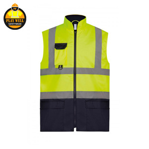 Chaleco de Trabajo Reflectante de Alta Visibilidad para Invierno, Forrado de Felpa, en Oferta - Product Image 2