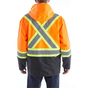Ropa de Trabajo al por Mayor, Personalizable, Clase 2, Chaqueta y Pantalones de Poliéster Térmico Reflectante de Alta Visibilidad para Trabajadores - Product Image 2