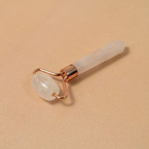 Rouleau de massage facial en quartz rose avec double extrémité en pierre pour les routines de soin de la peau, accessoires de beauté et vente en gros - Product Image 2