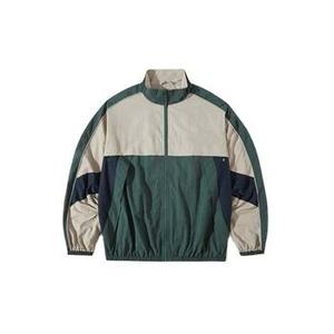 Men's Color Blocked Soft Shell <b>Jacket</b> Half-Zip Windproof Polyester Outdoor Wear Autumn Regular Fit - Product Image 1
