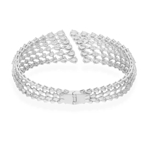 Geometric <b>Silver</b> Plated Cuff Bracelet Alloy Unisex Classic Style Fashion Jewelry - Product Image 4