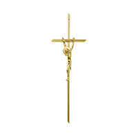 Crucifix de style européen de haute qualité en alliage de zinc pour cercueil, crucifix métallique pour quincaillerie de cercueil funéraire, crucifix pour cercueil en bois