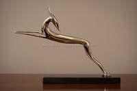 Nickel Sculpture De Cerf