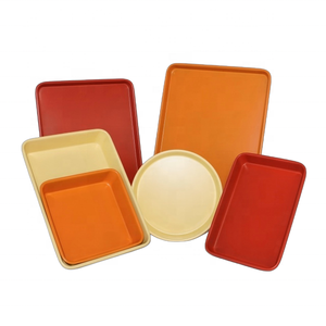 Utensilios para hornear antiadherentes, bandeja para galletas de 10x15 pulgadas. Utensilio para hornear de color rojo con buen rendimiento de desmoldeo - Product Image 5