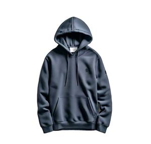 Sudadera con capucha azul marino para hombre Heavy 350 GSM para uso elegante transpirable de alta calidad Sudadera con capucha suave - Product Image 1