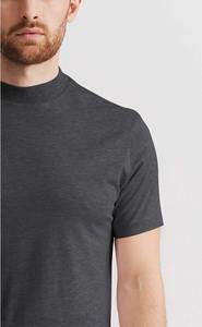 T-shirt décontracté pour homme en coton 100% gris foncé, écologique, à séchage rapide, respirant, à manches courtes, pour l'été, streetwear, usage quotidien - Product Image 2